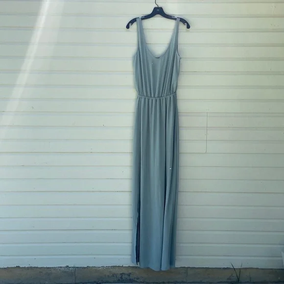 Show Me Your MuMu Kendall Maxi Dress Silver Sage - Picture 2 of 9